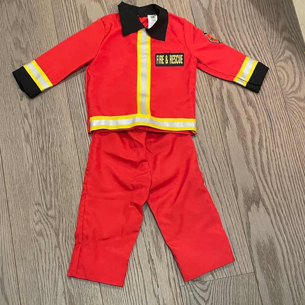 Kids Firefighter Costume - Red